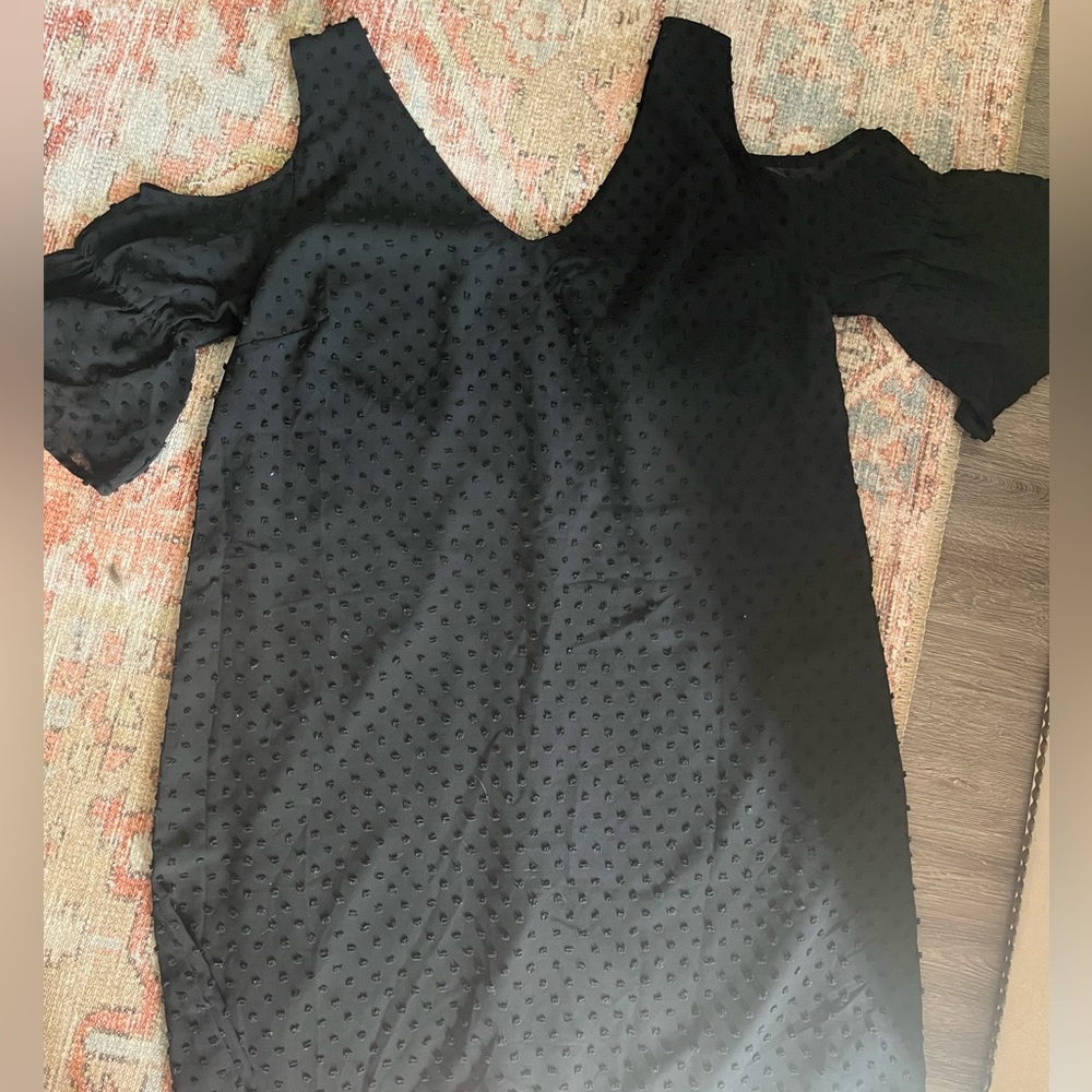Black mini dress